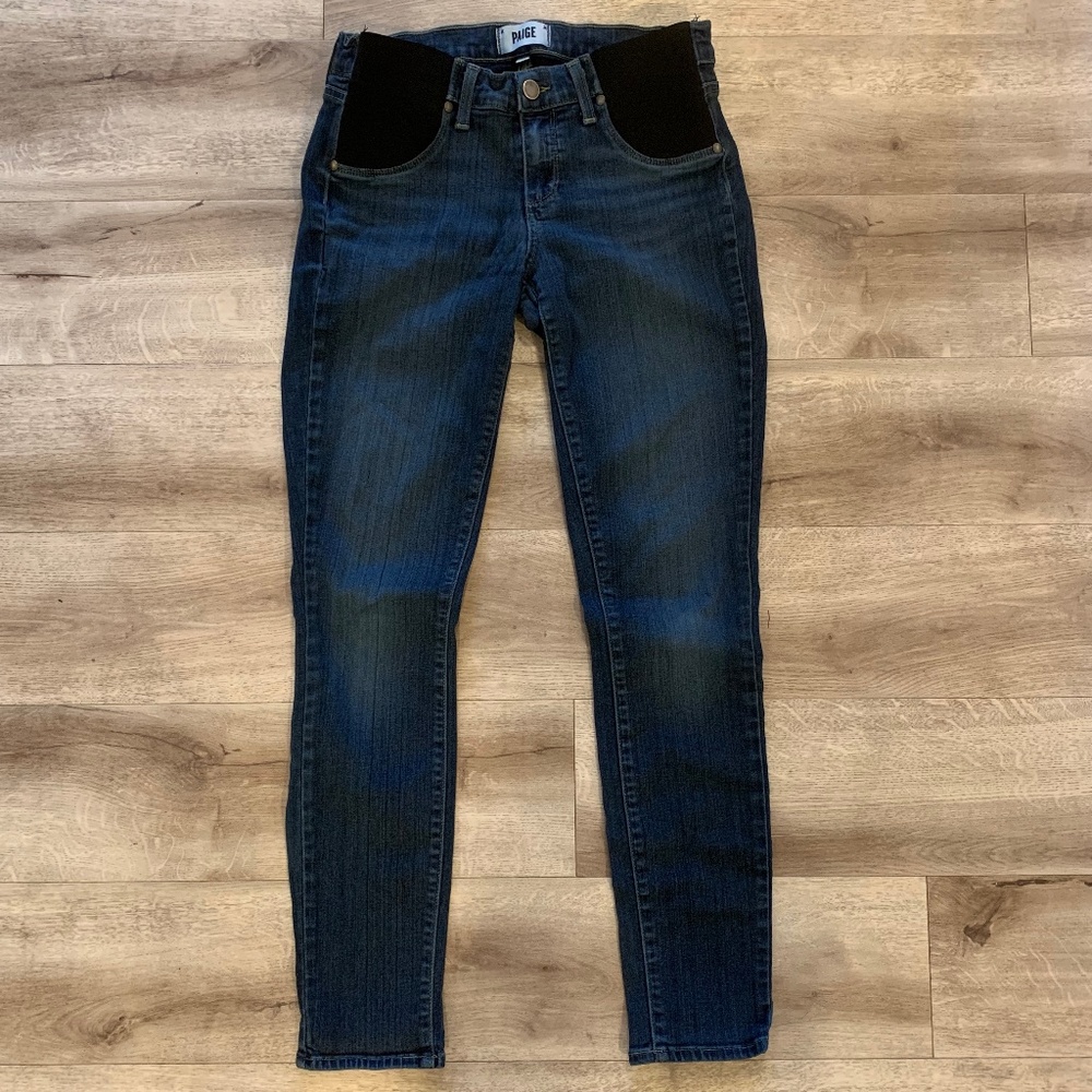PAIGE Verdugo Ultra Skinny Maternity Jeans,Size 27